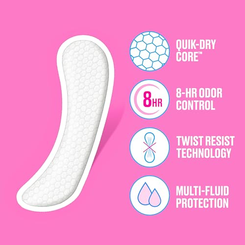 Panty Liners, Long Liners, Unwrapped, Unscented