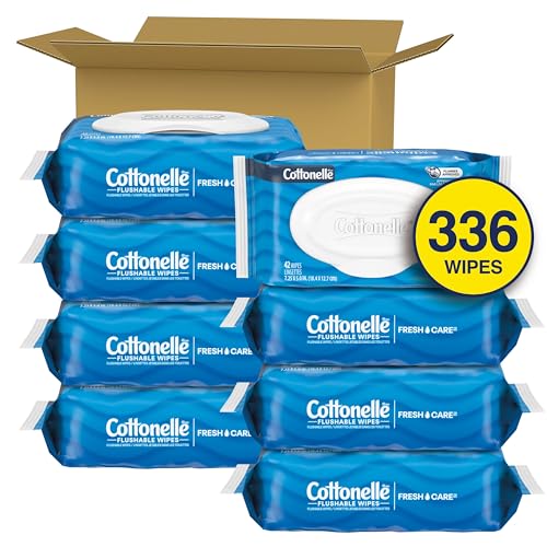 Flushable Adult Wet Wipes, 336 Count