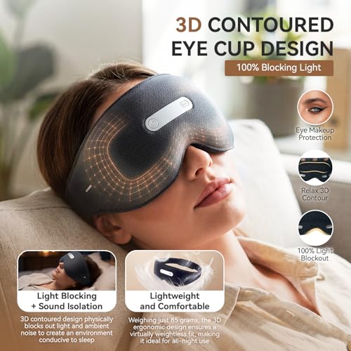 Smart Sleep Mask with Sleep Monitoring & White Noise