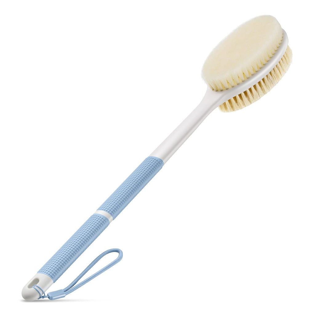 Long Handle Body Scrubber with Dual Bristles