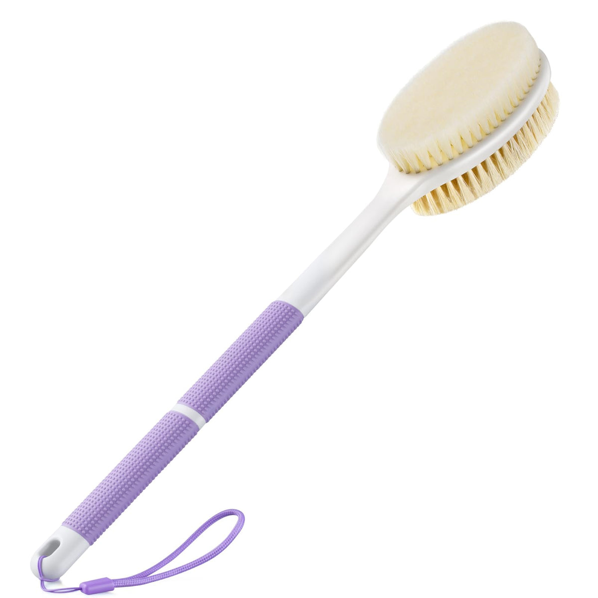 Long Handle Body Scrubber with Dual Bristles