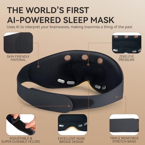 Smart Sleep Mask with Sleep Monitoring & White Noise