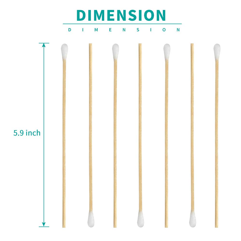 200-Piece Wooden Cotton Swab Set