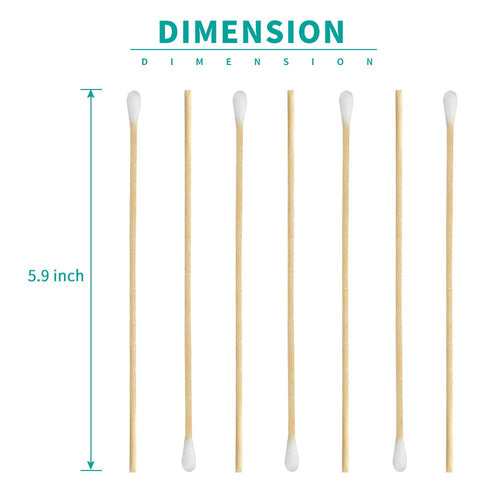 200-Piece Wooden Cotton Swab Set