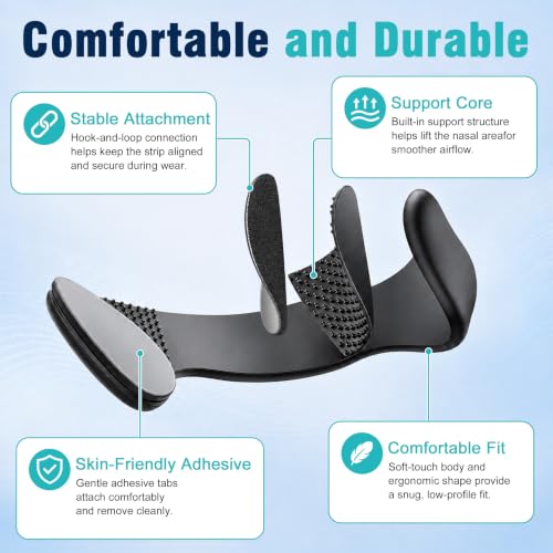 Reusable Nasal Strips for Breathing & Snoring, 30-Piece