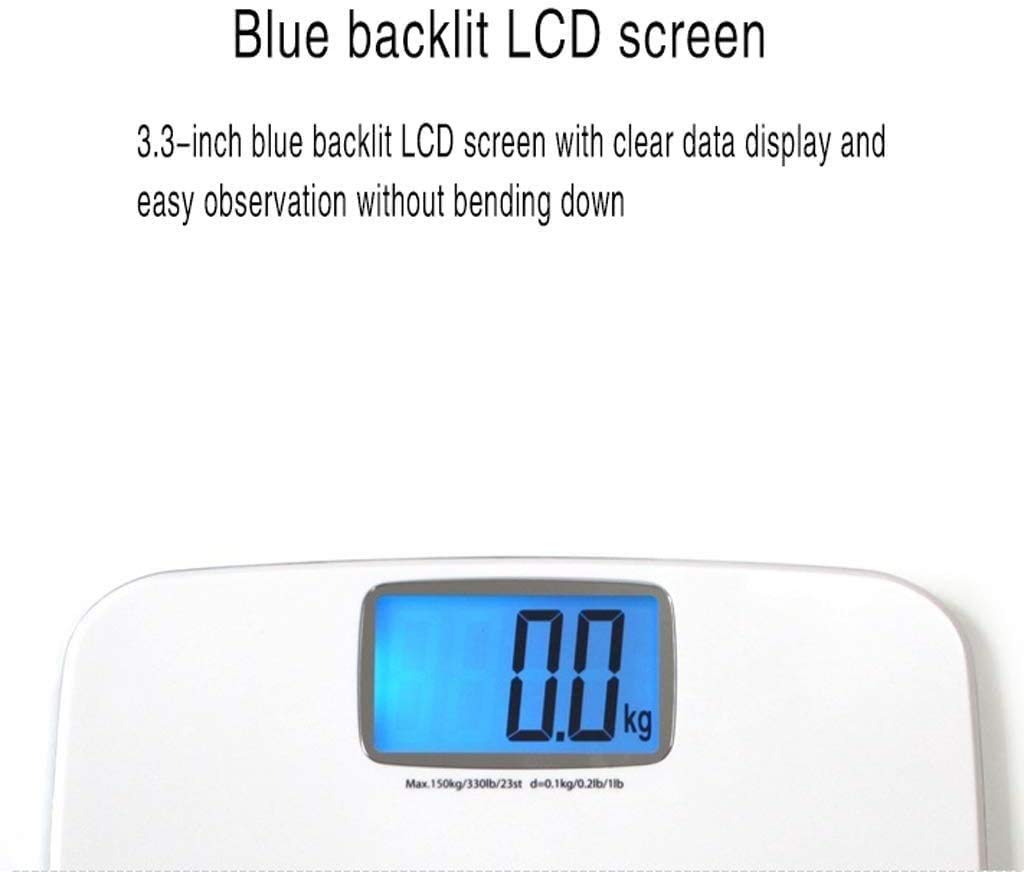 Digital Bathroom Scale with Backlit LCD