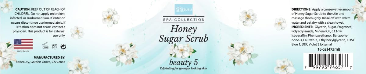 Honey Sugar Exfoliating Body Scrub
