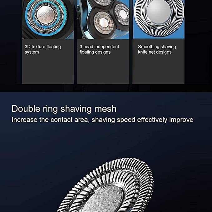 Waterproof Rotary Electric Shaver & Grooming Kit