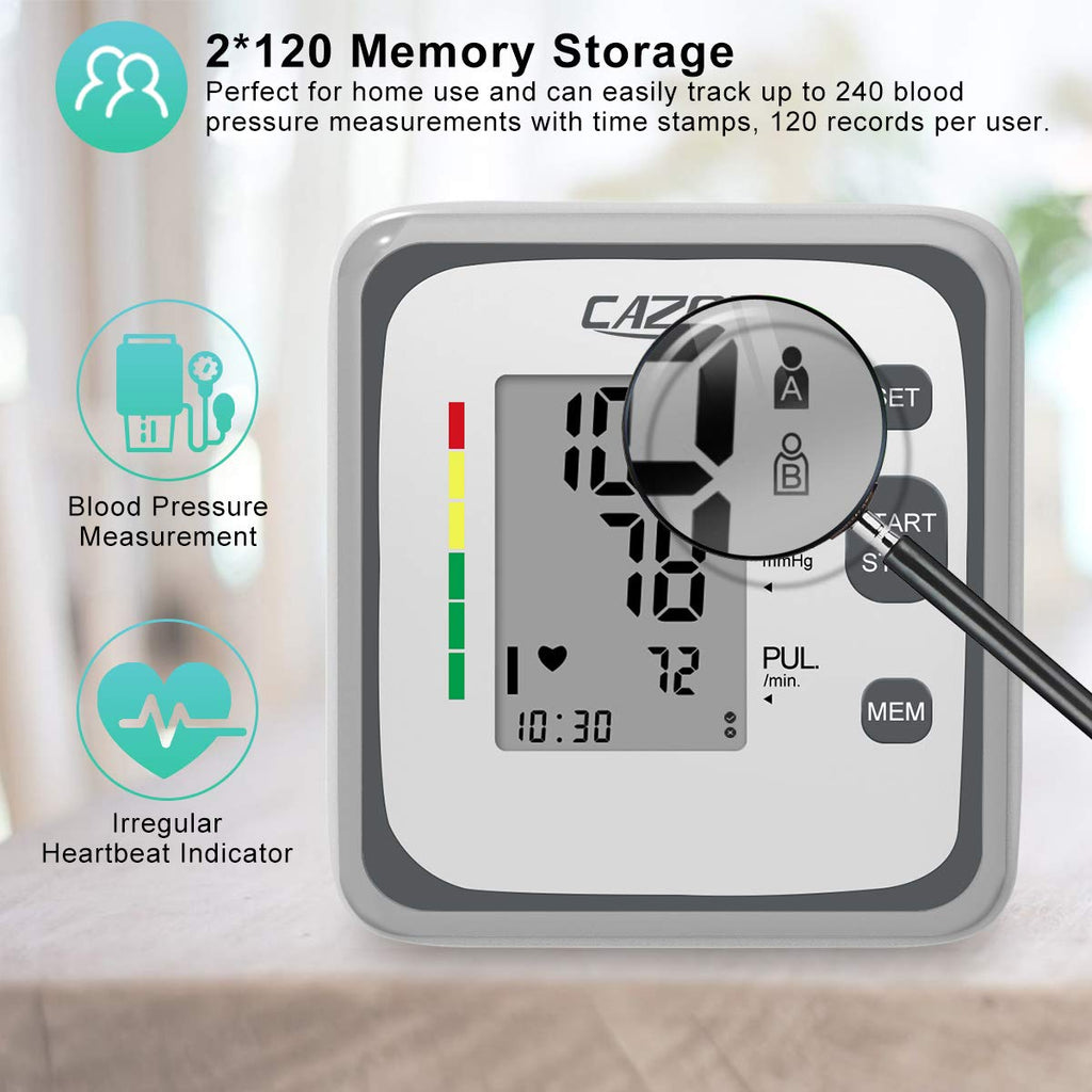 Upper Arm Blood Pressure Monitor with Pulse Tracking