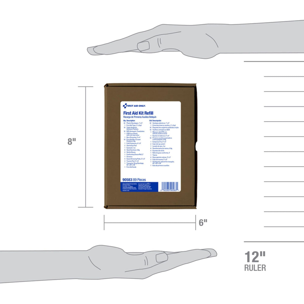 183-Piece First Aid Kit Refill