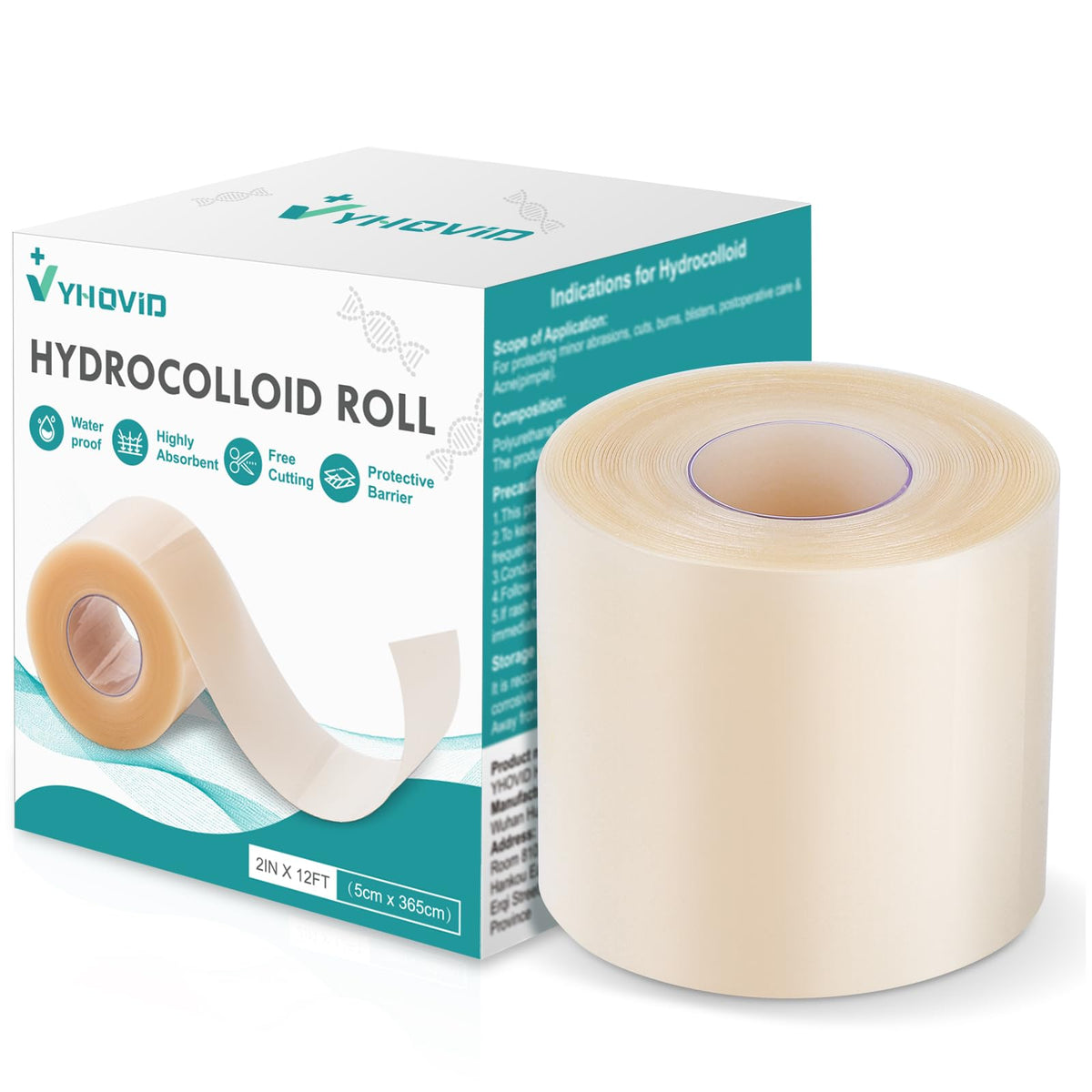 Hydrocolloid Roll for Wound Dressings