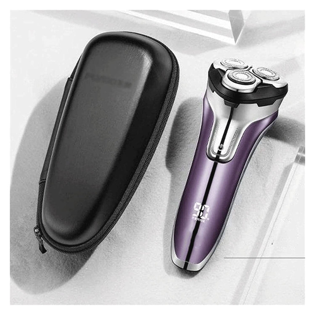 Waterproof Rotary Electric Shaver with Pop-Up Trimmer