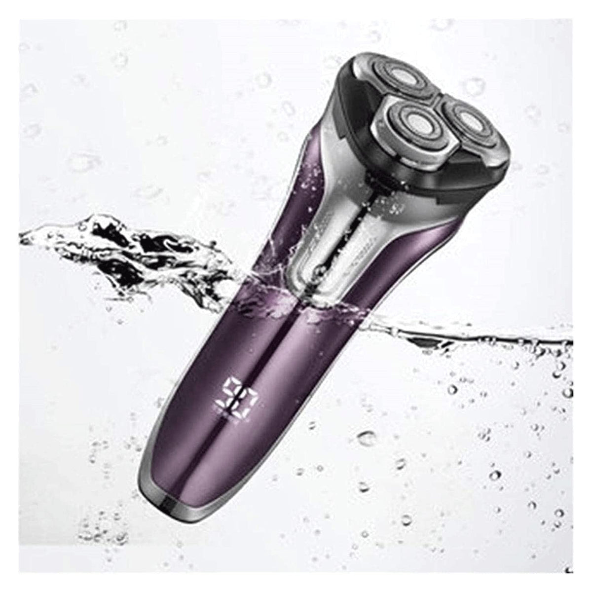 Waterproof Rotary Electric Shaver with Pop-Up Trimmer