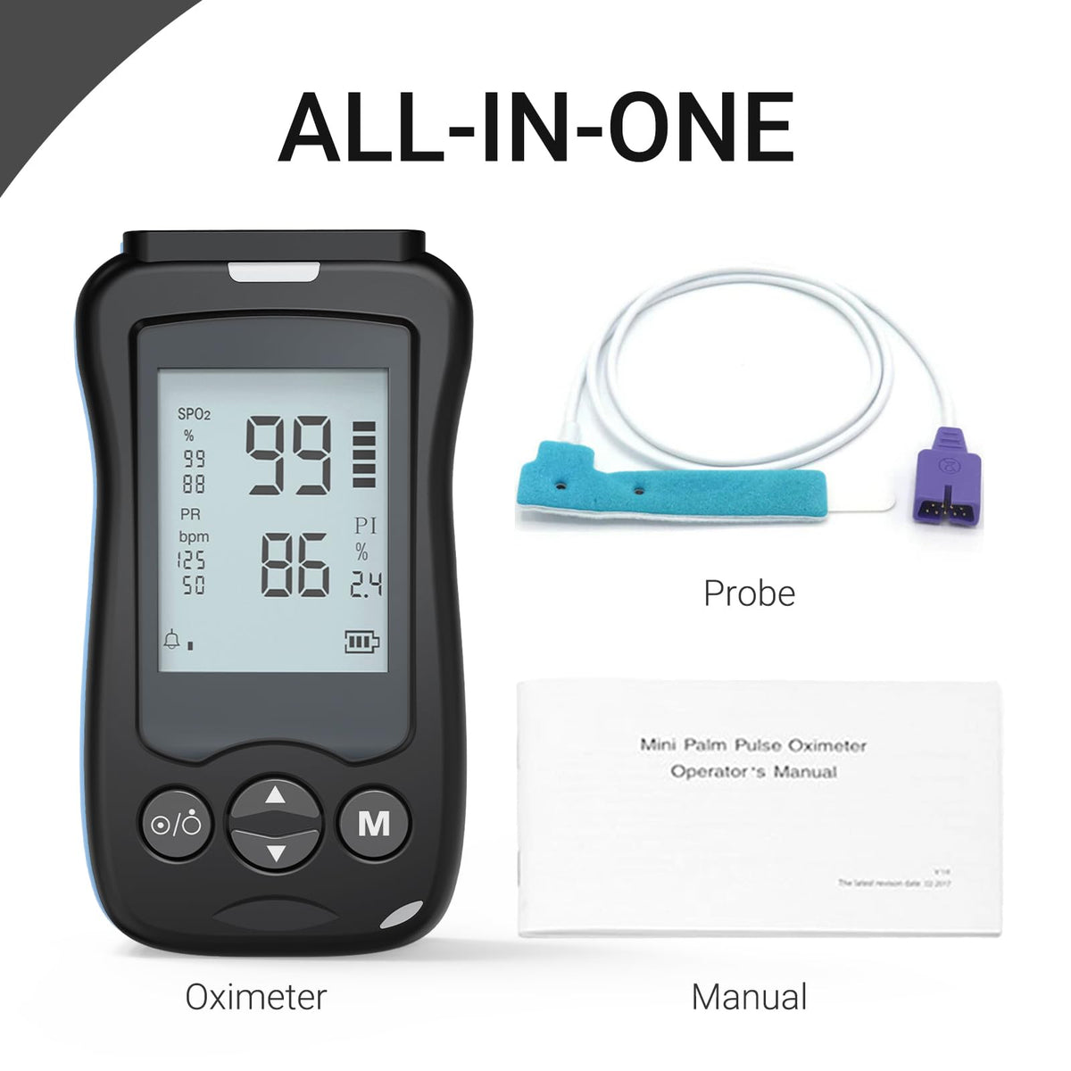 Pulse Oximeter Large 2.4‑inch HD LCD Display