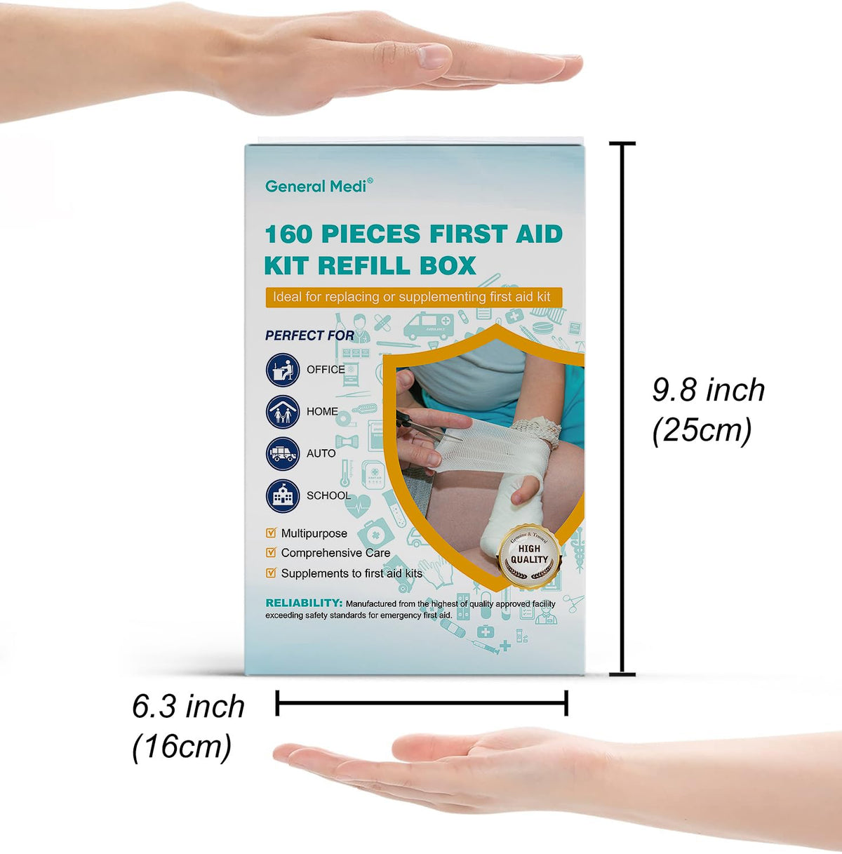 160-Piece First Aid Refill Kit