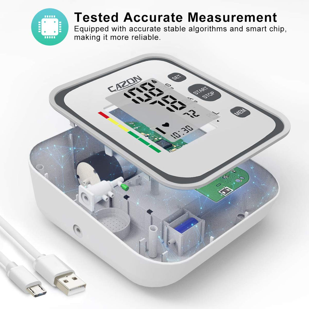 Upper Arm Blood Pressure Monitor with Pulse Tracking