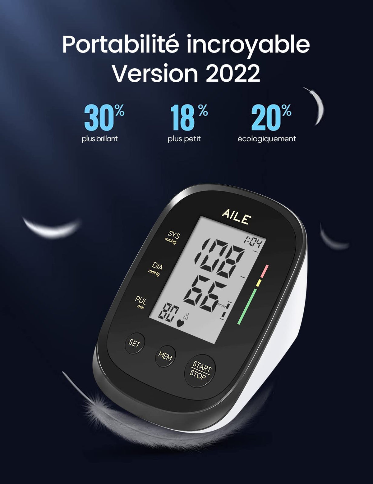 Automatic Upper Arm Blood Pressure Monitor with Large Cuff