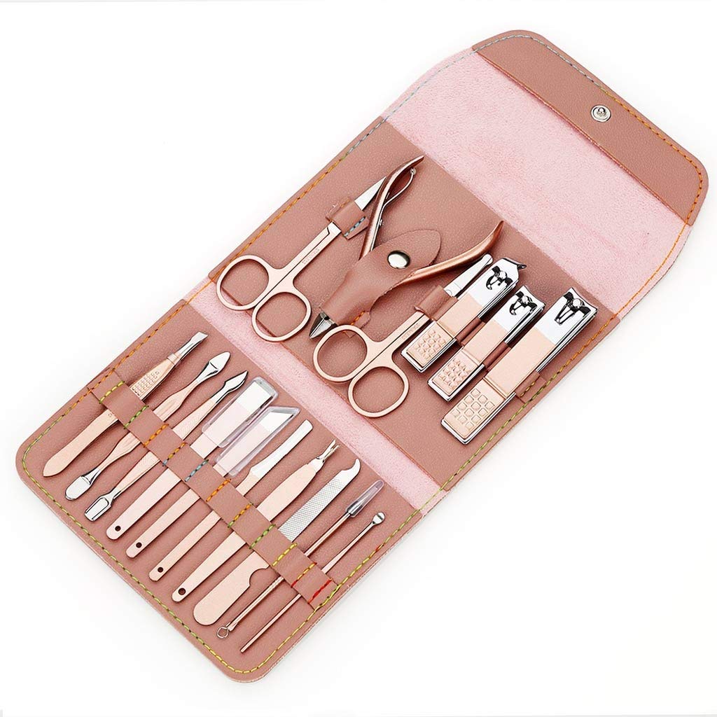 16-Piece Rose Gold Manicure & Nail Care Set
