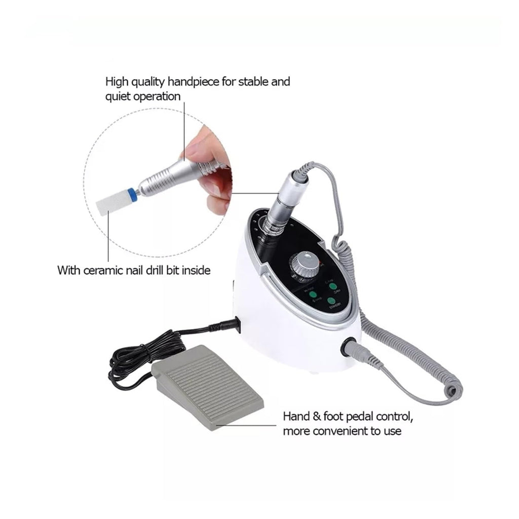 35,000 RPM Electric Nail Drill for Manicure & Pedicure
