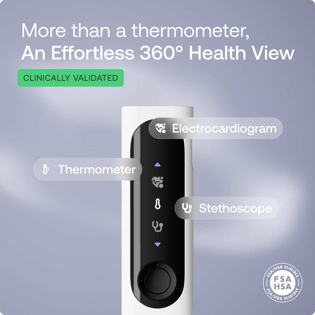 MultiScan Smart Thermometer, ECG & Digital Stethoscope