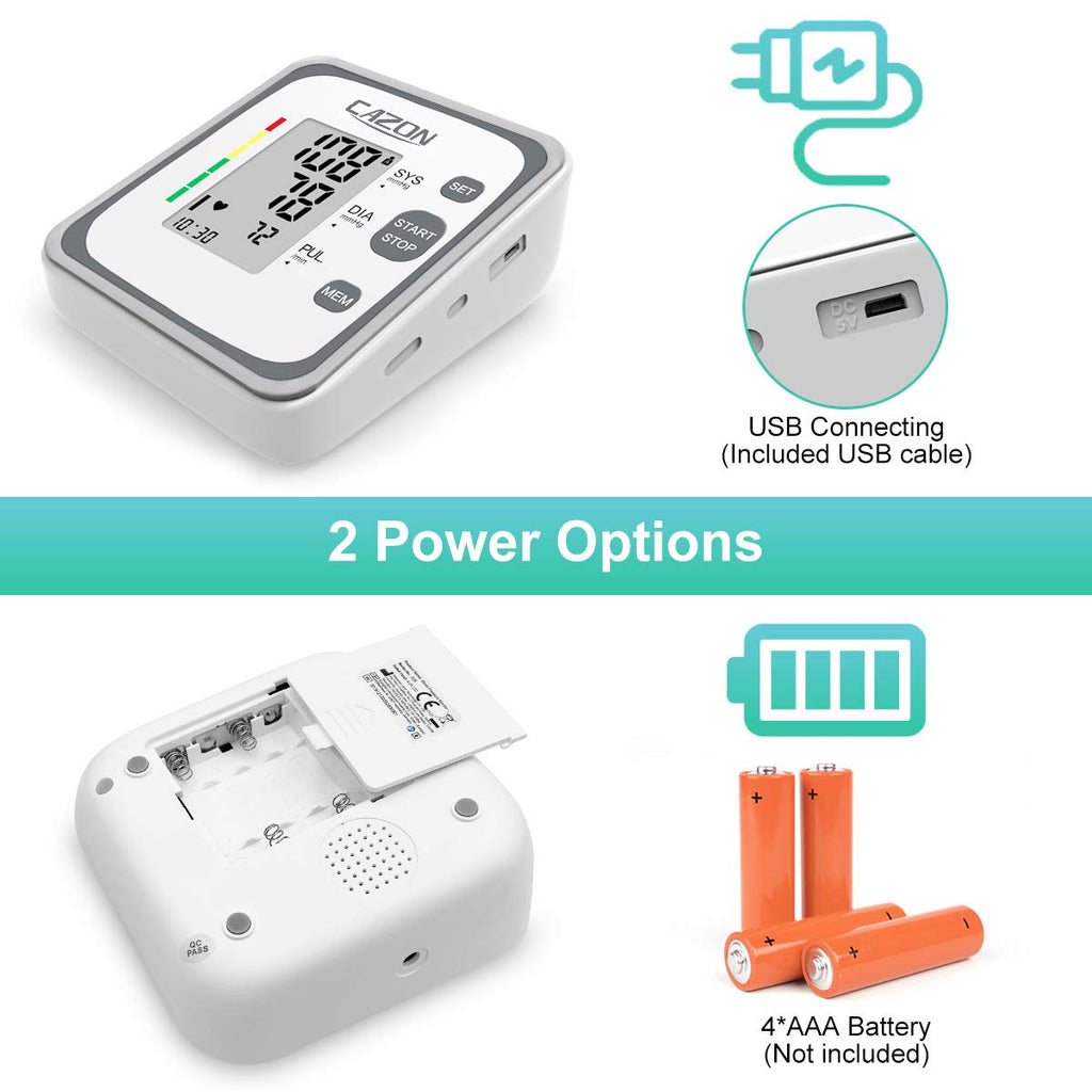 Upper Arm Blood Pressure Monitor with Pulse Tracking