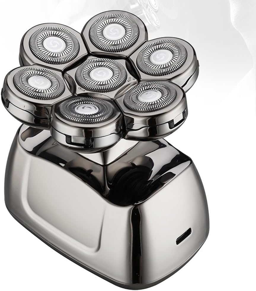 7-Blade Waterproof Head Shaver & Grooming Kit