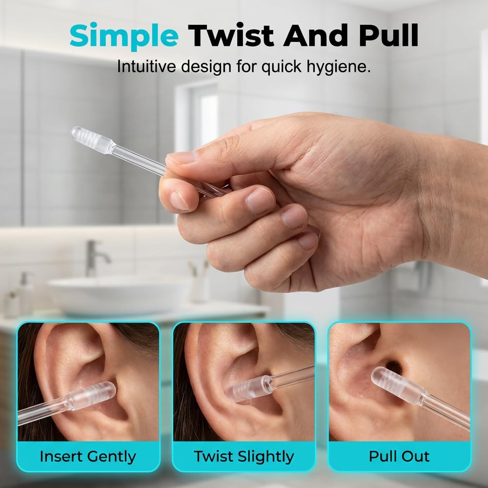 Reusable Adhesive Ear Cleaning Tool