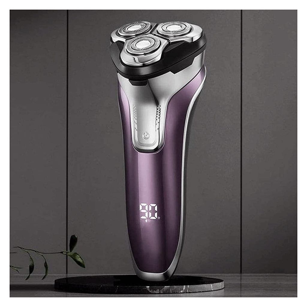 Waterproof Rotary Electric Shaver with Pop-Up Trimmer