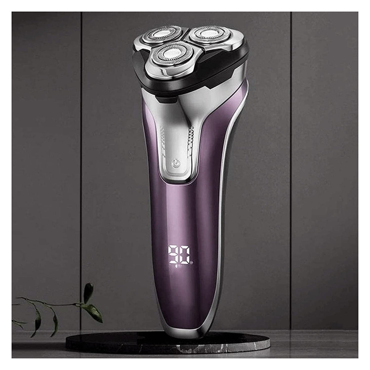 Waterproof Rotary Electric Shaver with Pop-Up Trimmer
