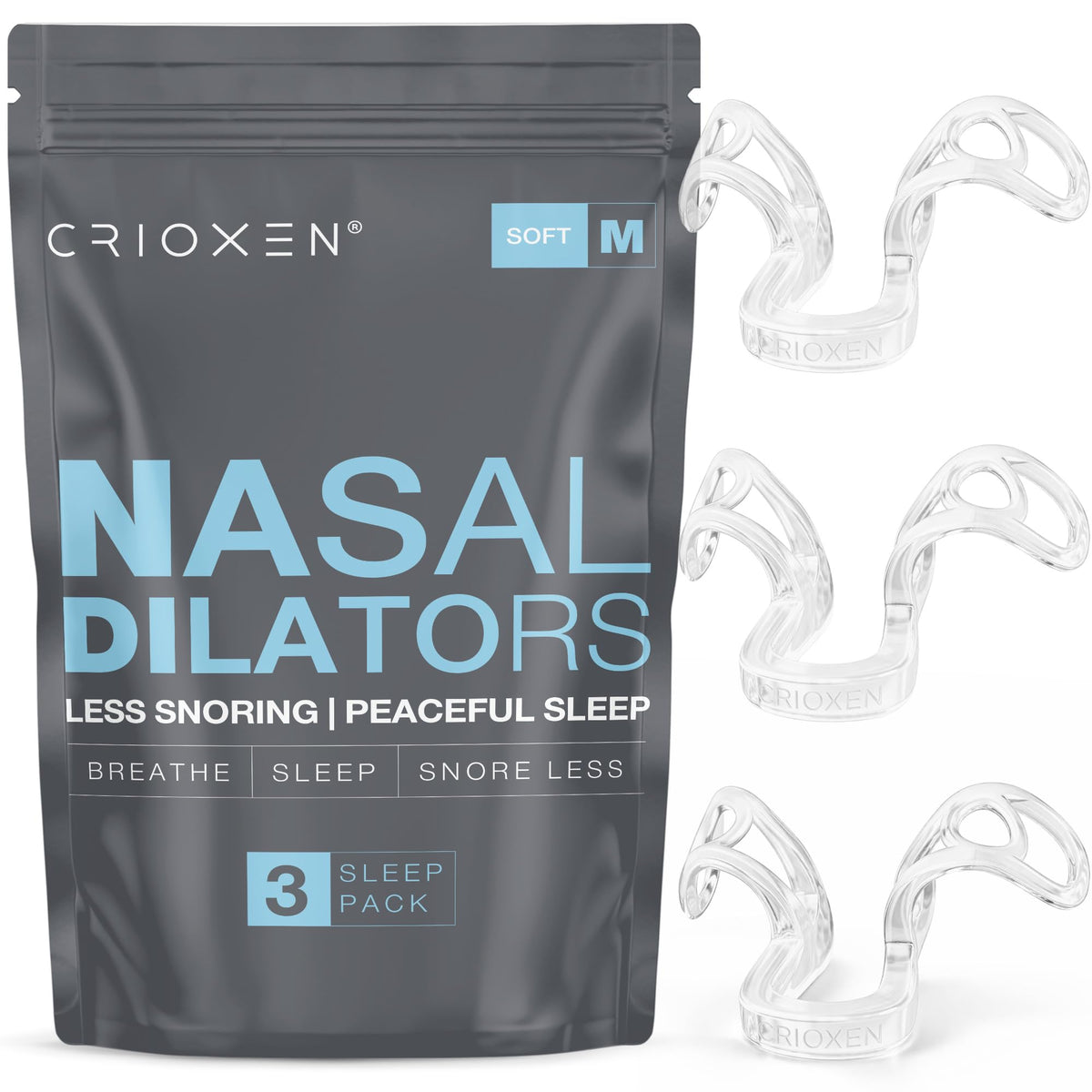 Reusable Nasal Dilator for Breathing & Snoring