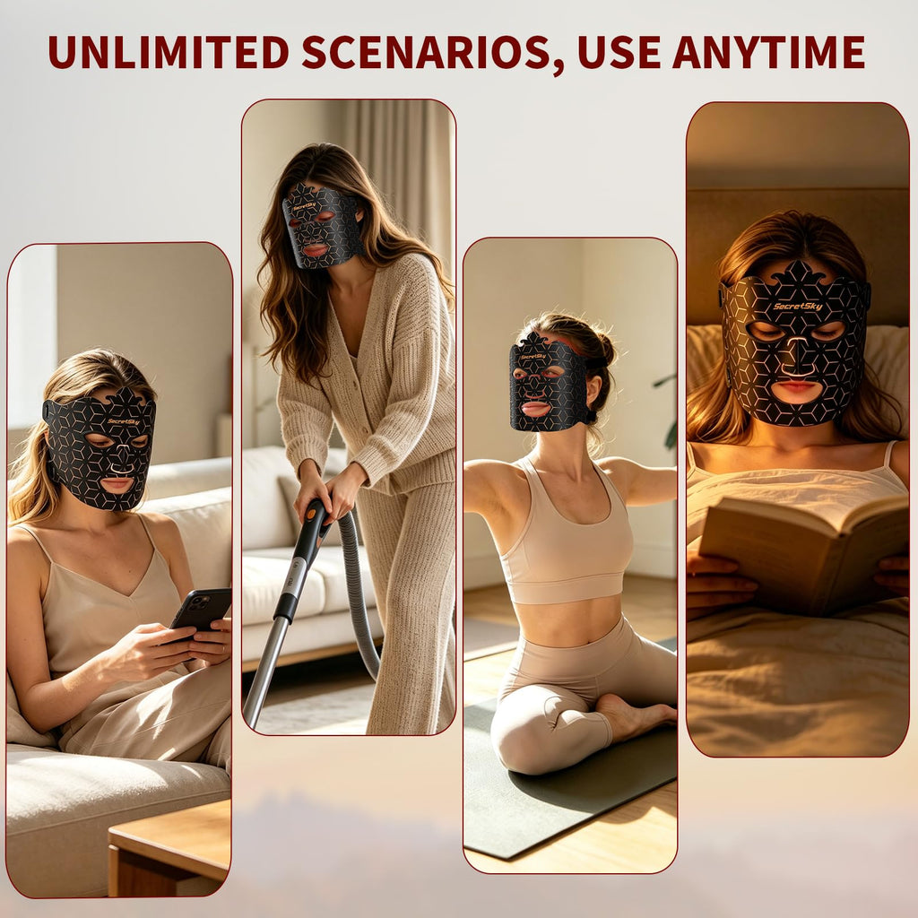LED Red Light Therapy Face Mask