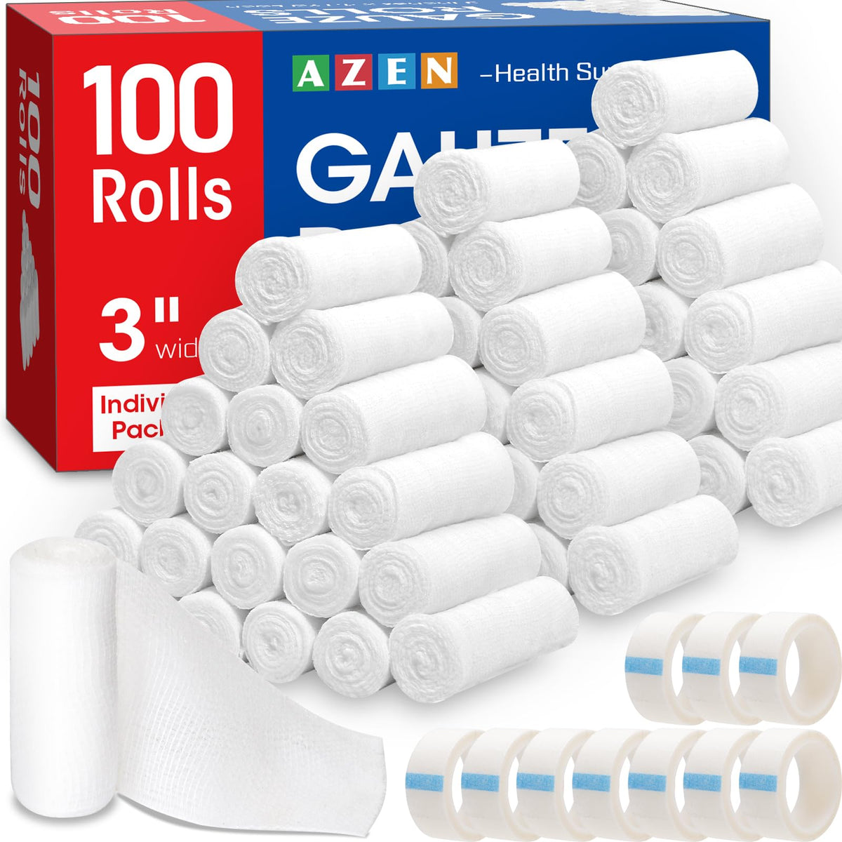Gauze Bandage Rolls for First Aid