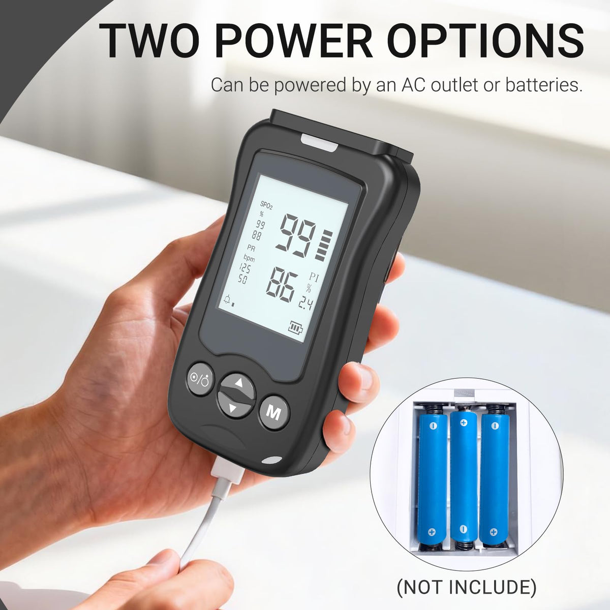 Pulse Oximeter Large 2.4‑inch HD LCD Display