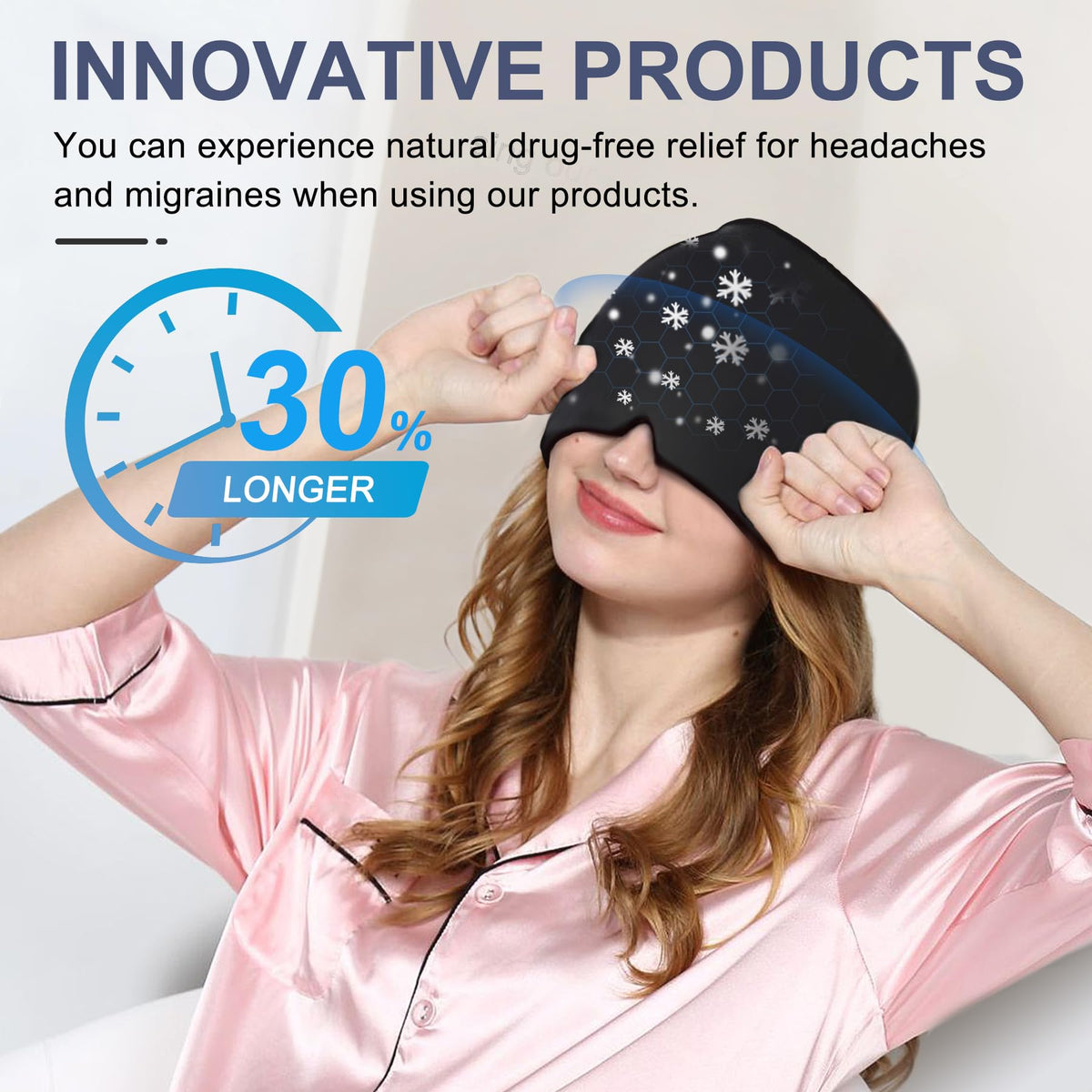 Hot & Cold Gel Migraine Relief Cap