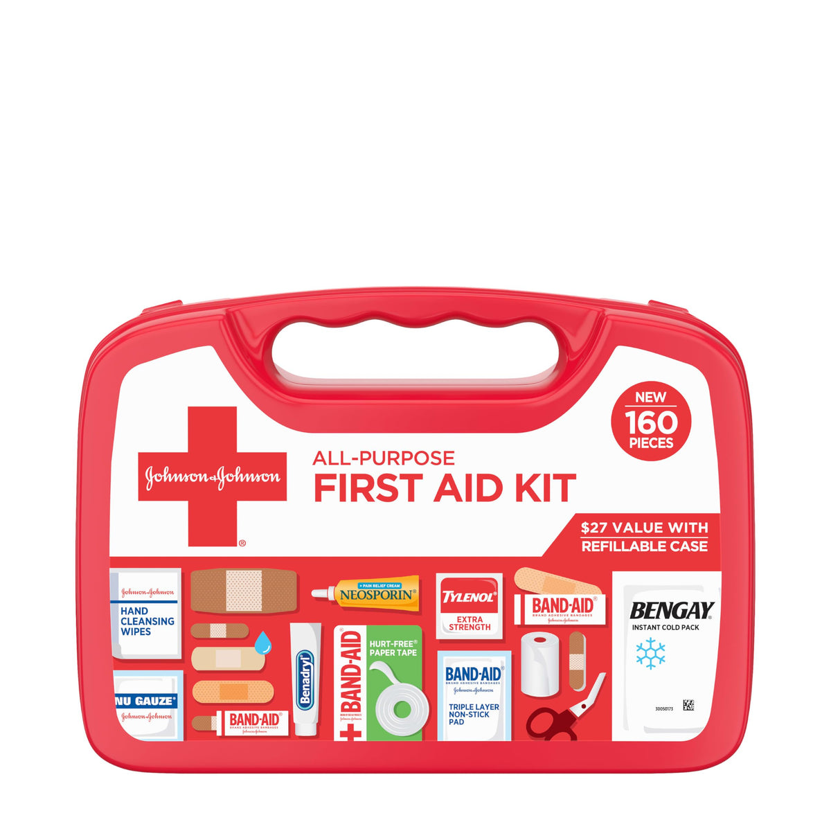 160-Piece Portable First Aid Kit, 2-Pack