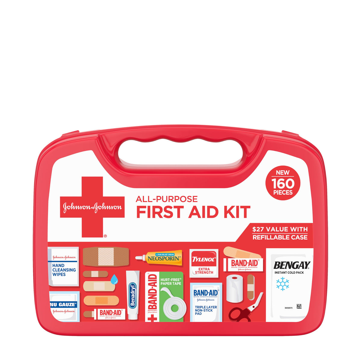 160-Piece Portable First Aid Kit, 2-Pack