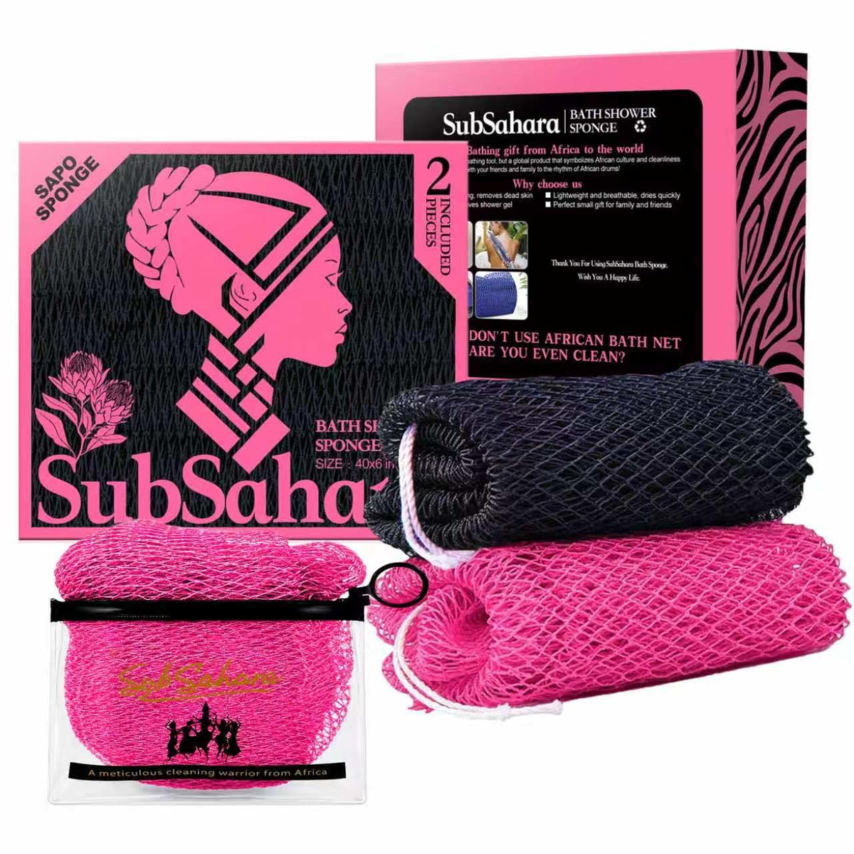 African Net Bath Scrubber