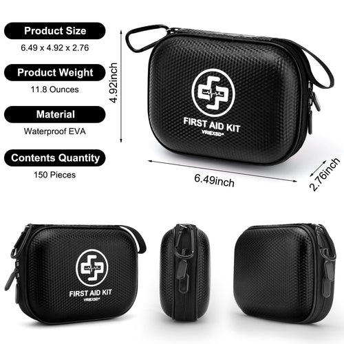 150-Piece Waterproof Mini First Aid Kit