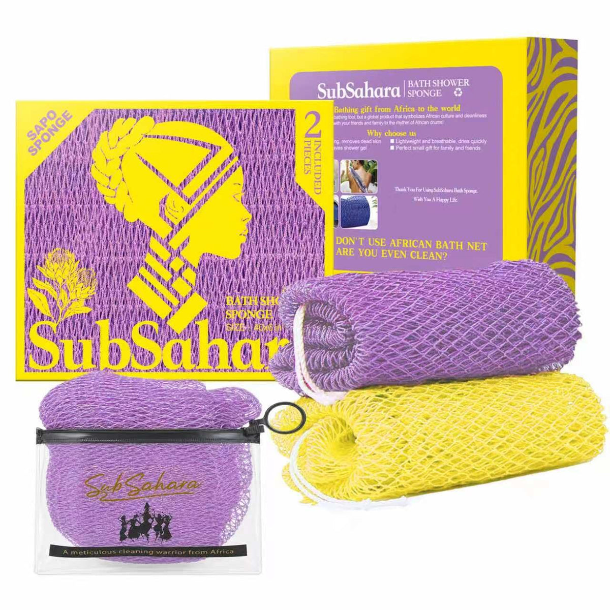 African Net Bath Scrubber