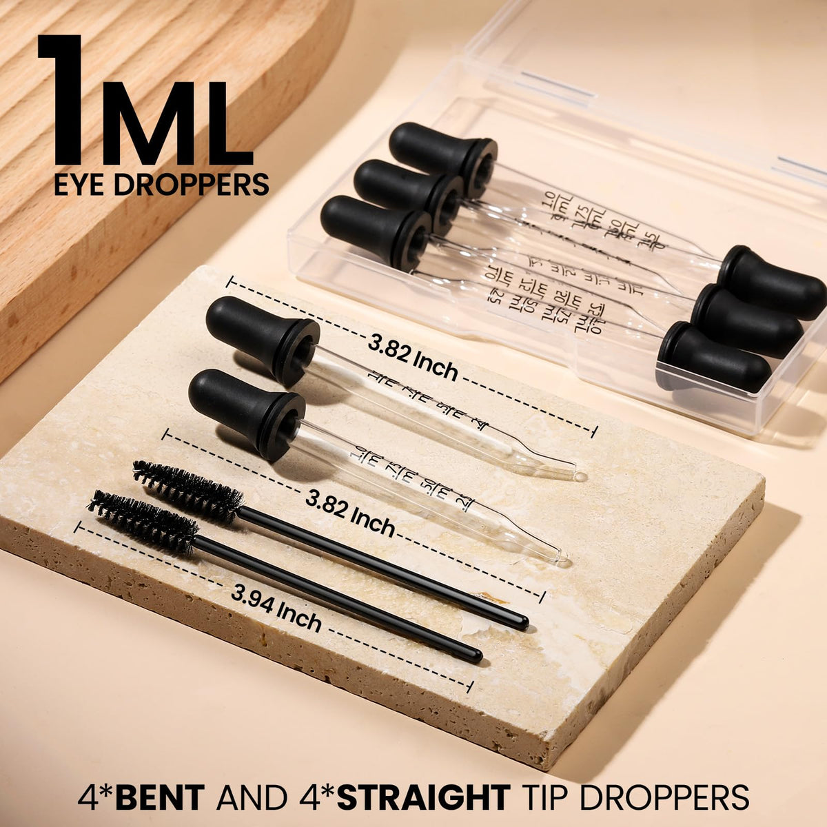 10-Piece Glass Dropper & Pipette Set