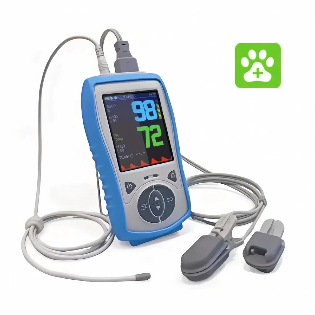 Veterinary Handheld Pulse Oximeter with Temperature Monitoring
