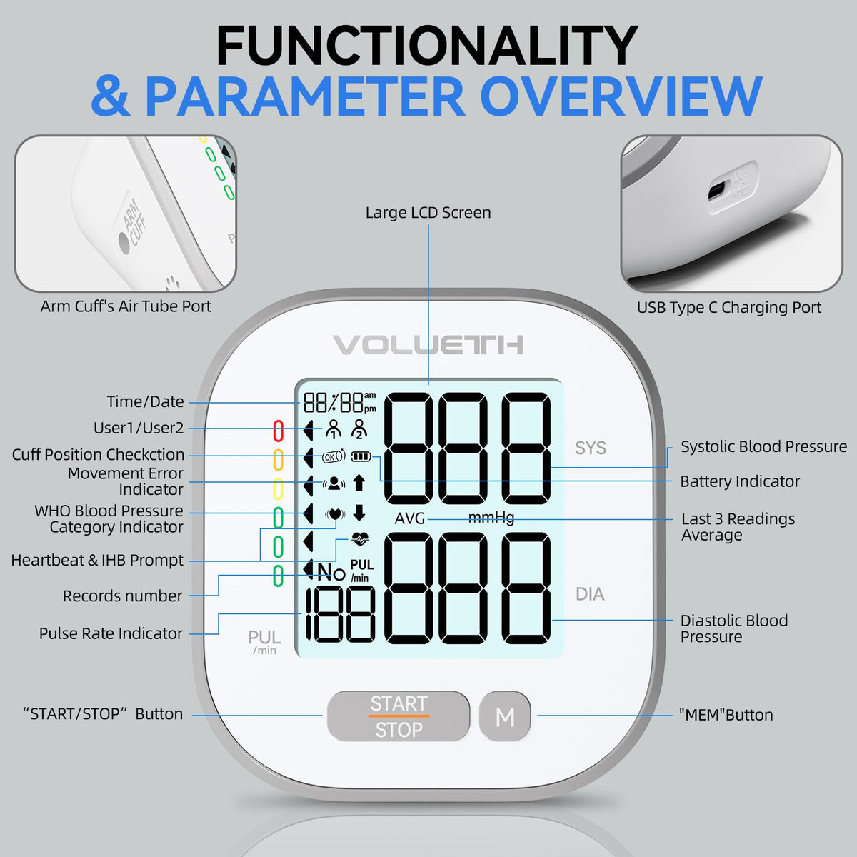 Blood Pressure Monitor for Home Use