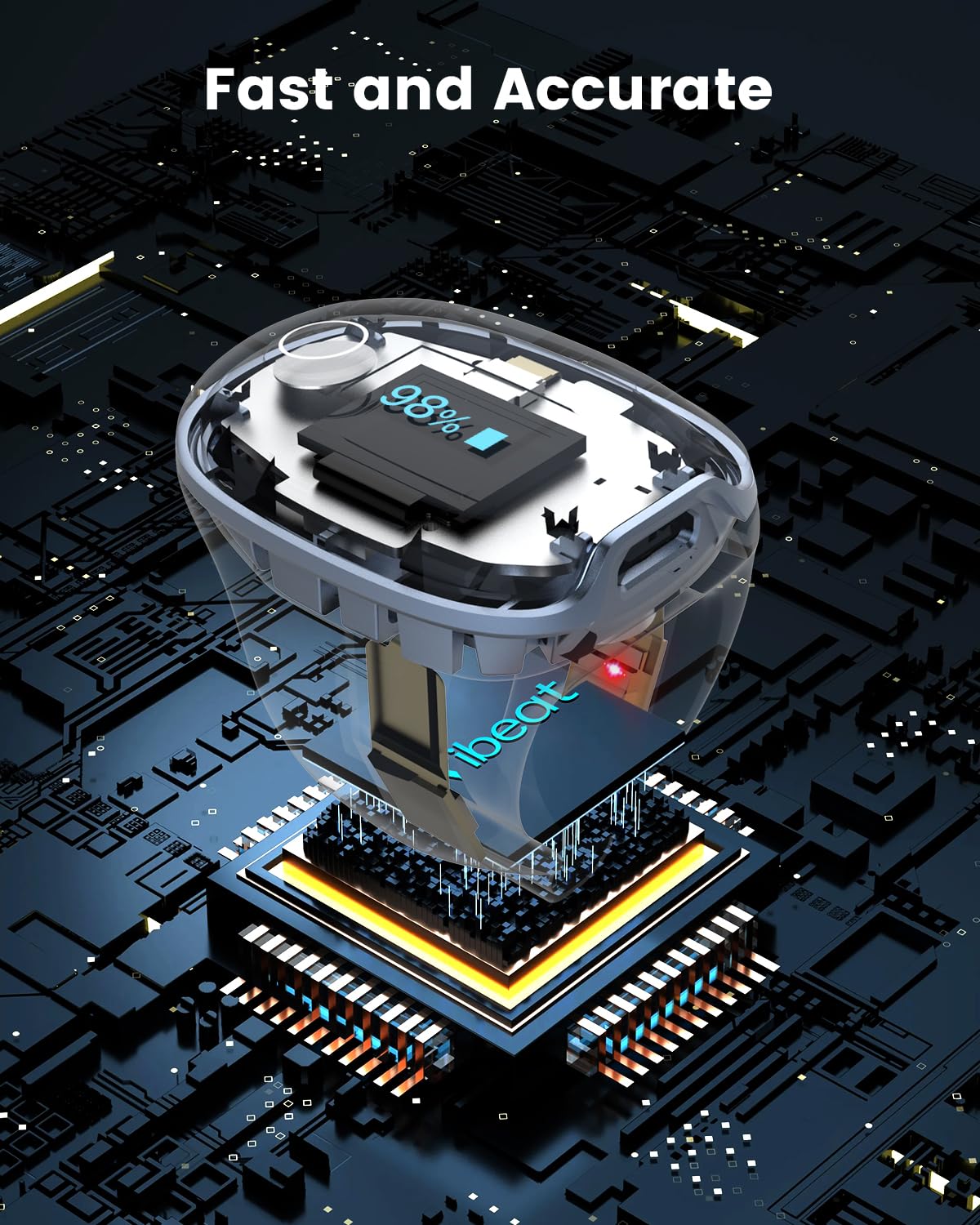 Wearable Bluetooth Finger Pulse Oximeter