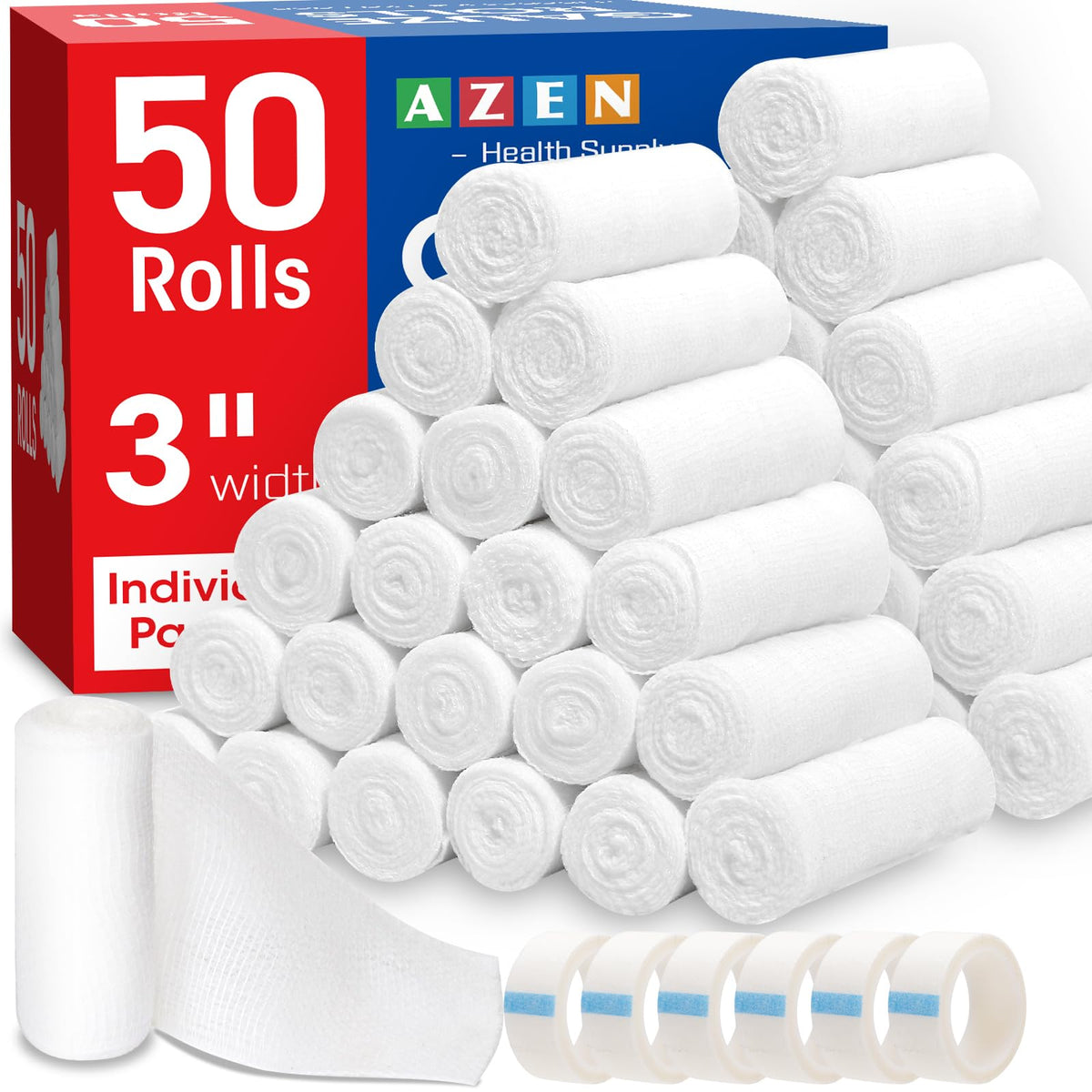 Gauze Bandage Rolls for First Aid