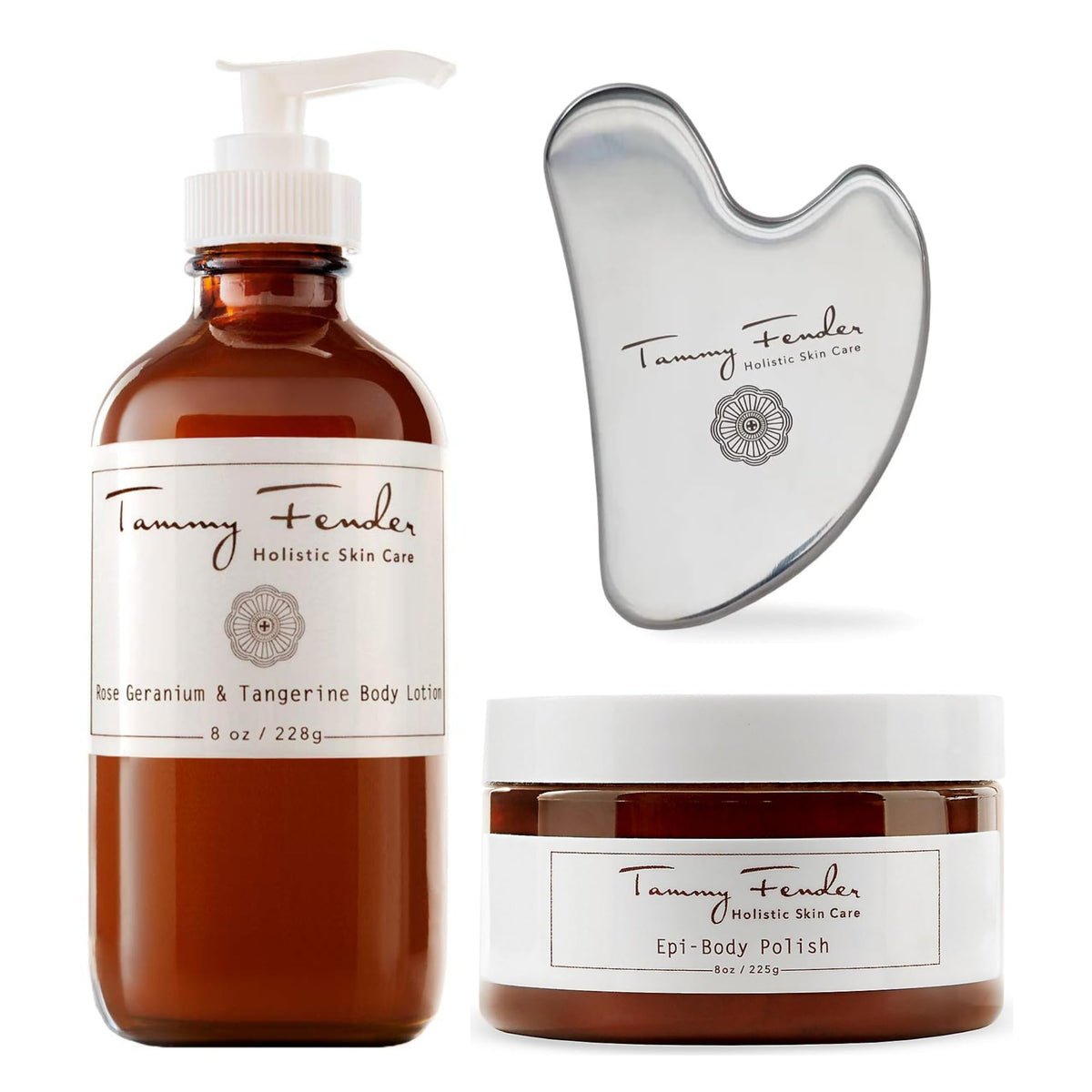 Body Lotion, Polish & Gua Sha Care Set