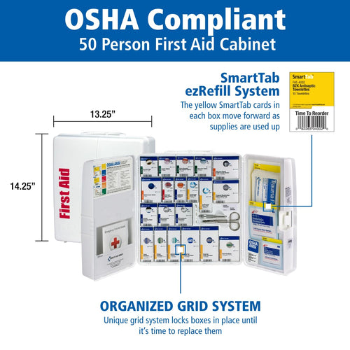 245-Piece First Aid Kit Cabinet
