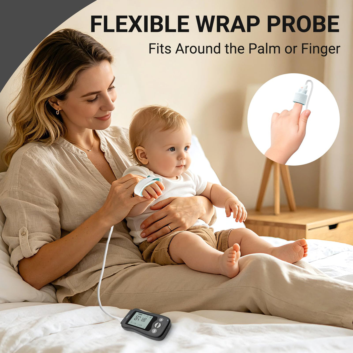 Pulse Oximeter Large 2.4‑inch HD LCD Display