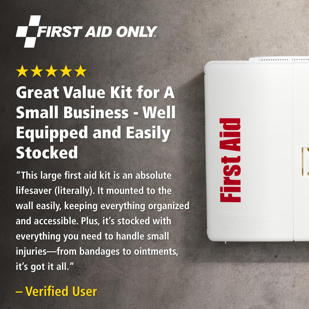 245-Piece First Aid Kit Cabinet