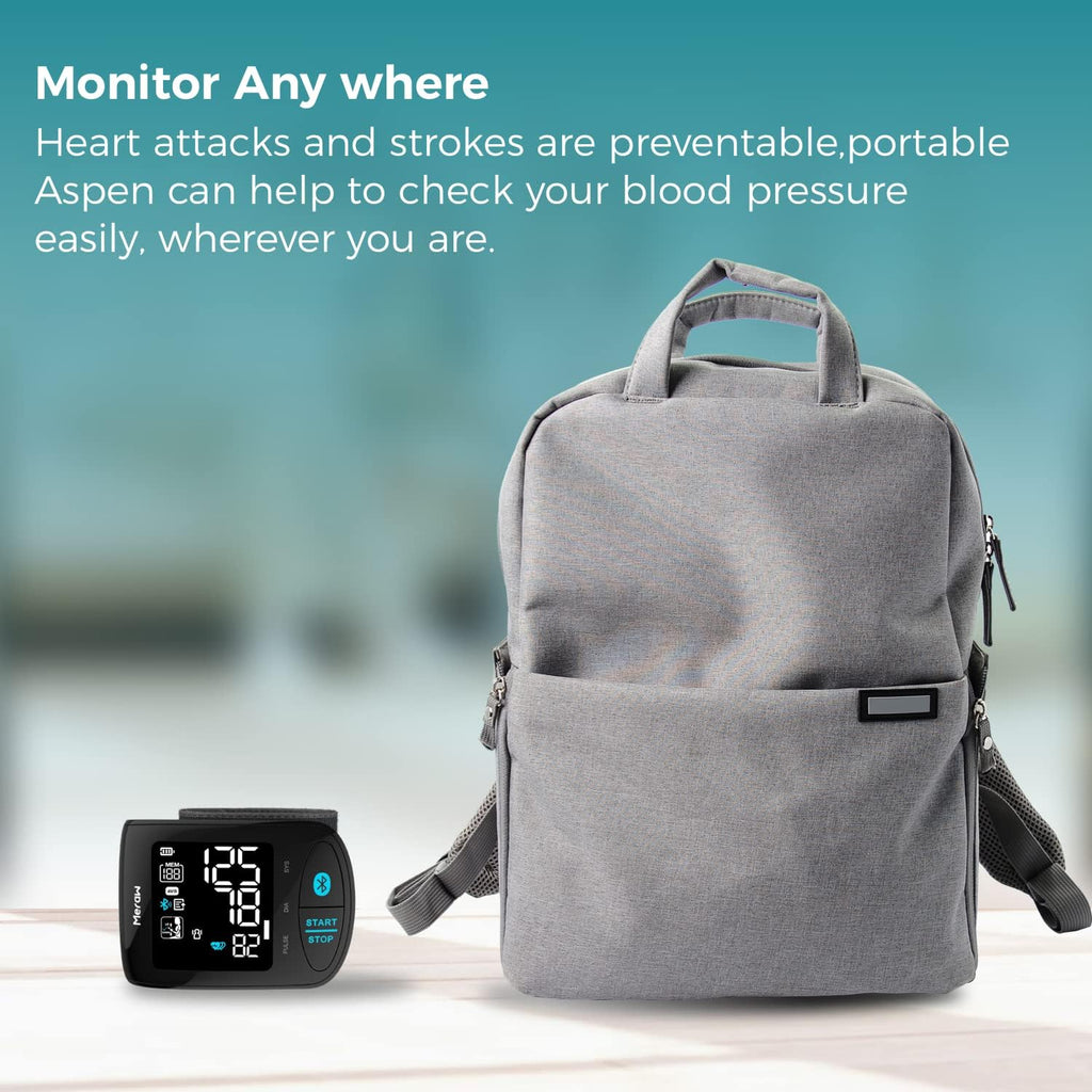 Bluetooth Wrist Blood Pressure Monitor with Heartbeat Tracking