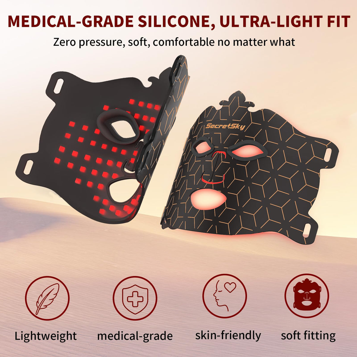 LED Red Light Therapy Face Mask